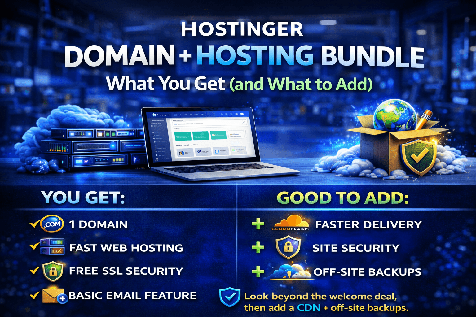 Hostinger Domain + Hosting Bundle: What You Get (and What to Add)